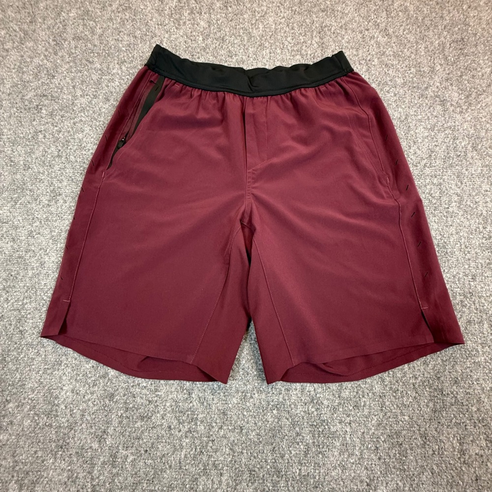 Ten Thousand Interval Shorts Mens Maroon Burgundy Gym Training 8.5 Inseam